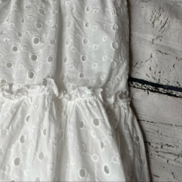 Asos Tiered Eyelet Mini Skirt Size 8 - Picture 3 of 7